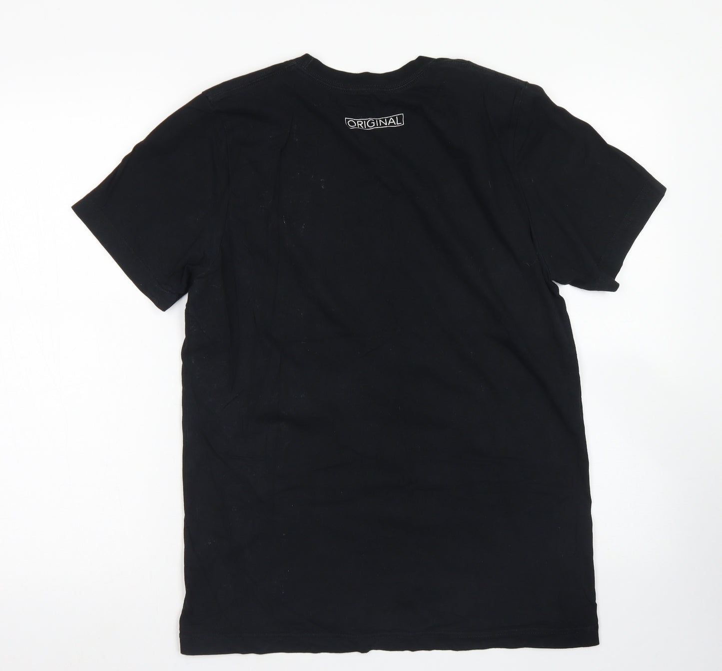 HSTL Mens Black  Cotton  T-Shirt Size M Crew Neck