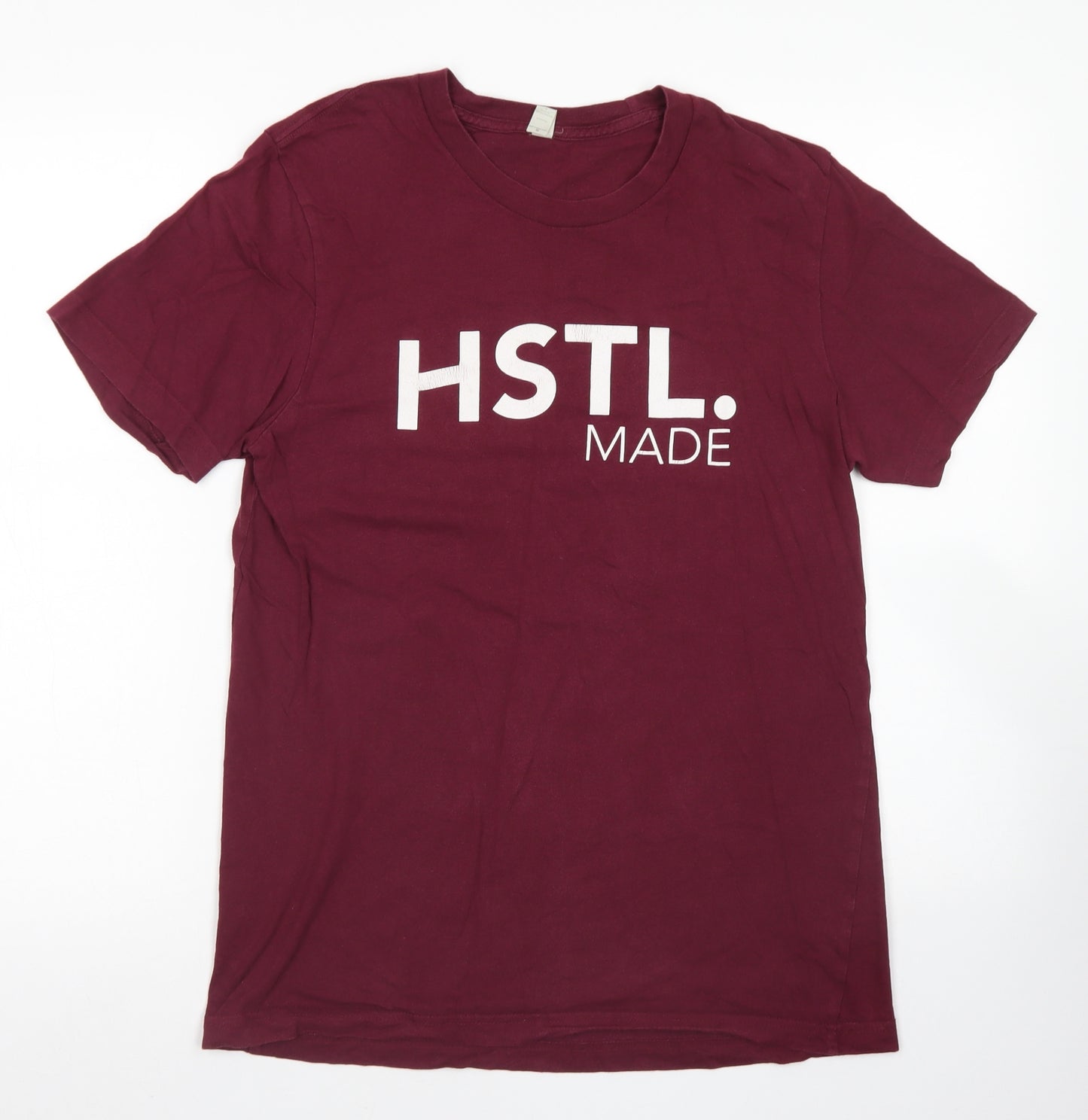 HSTL Mens Purple  Cotton  T-Shirt Size M Crew Neck