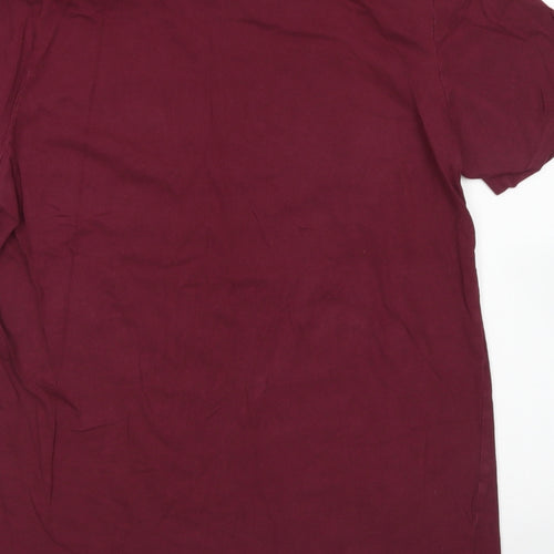 HSTL Mens Purple  Cotton  T-Shirt Size M Crew Neck