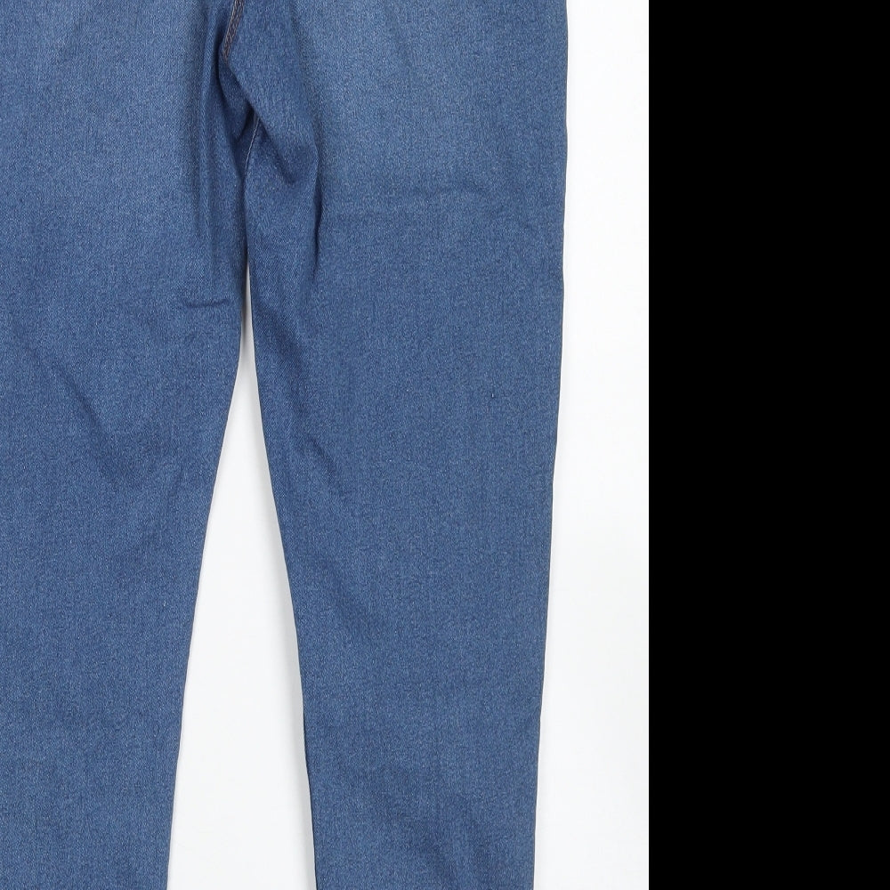 Studio Womens Blue  Cotton Skinny Jeans Size 16 L29 in Regular Button