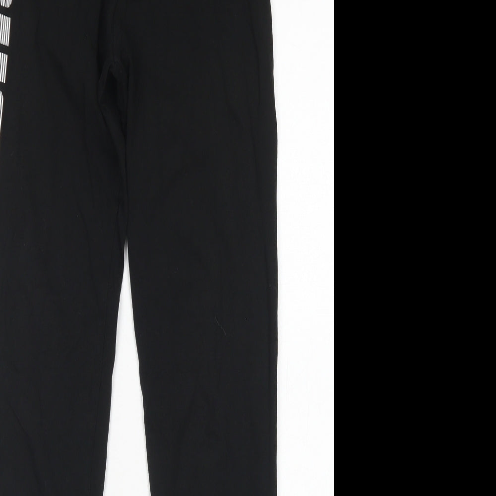 PUMA Girls Black  Cotton Jogger Trousers Size 13-14 Years  Regular  - sportswear leggings