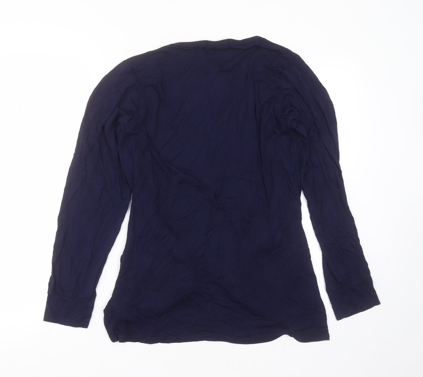 Star Womens Blue V-Neck  Viscose Cardigan Jumper Size 2XL