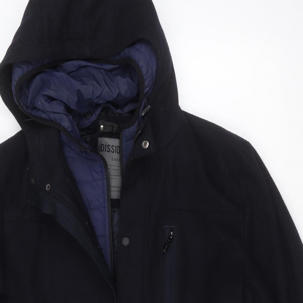 Dissident Mens Blue   Jacket  Size XL  Zip