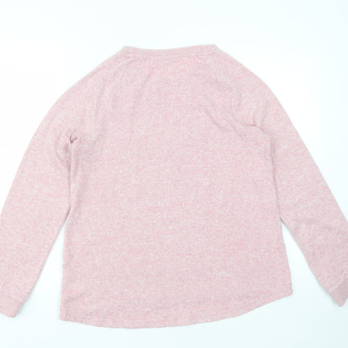 Primark Womens Pink Solid Polyester Top Pyjama Top Size XS