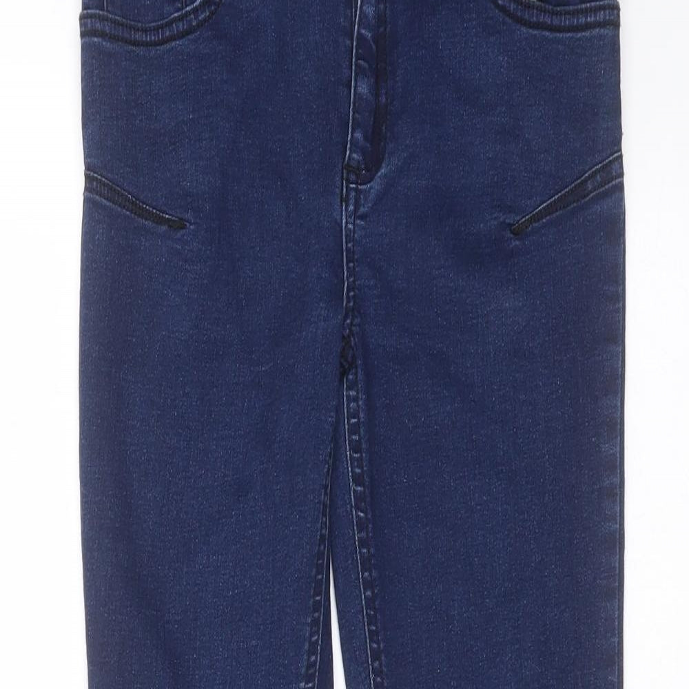 Nutmeg Girls Blue  Cotton Skinny Jeans Size 10-11 Years  Extra-Slim