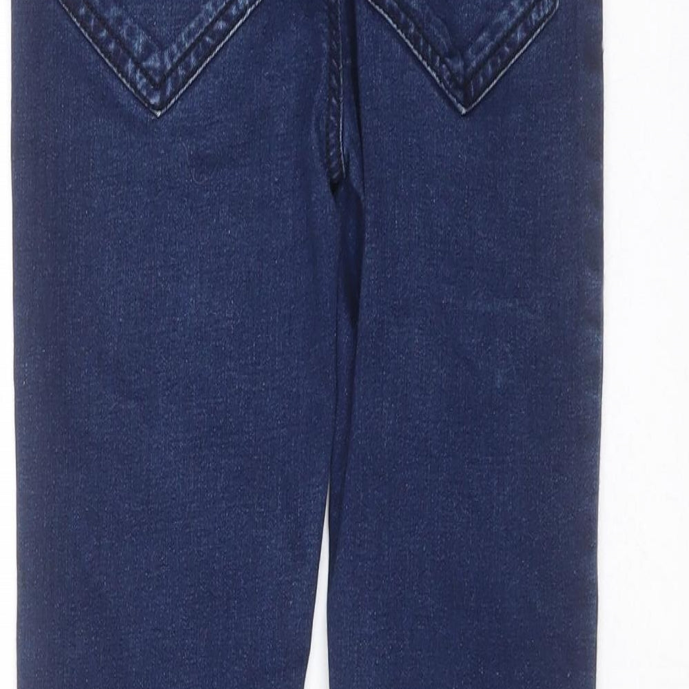 Nutmeg Girls Blue  Cotton Skinny Jeans Size 10-11 Years  Extra-Slim