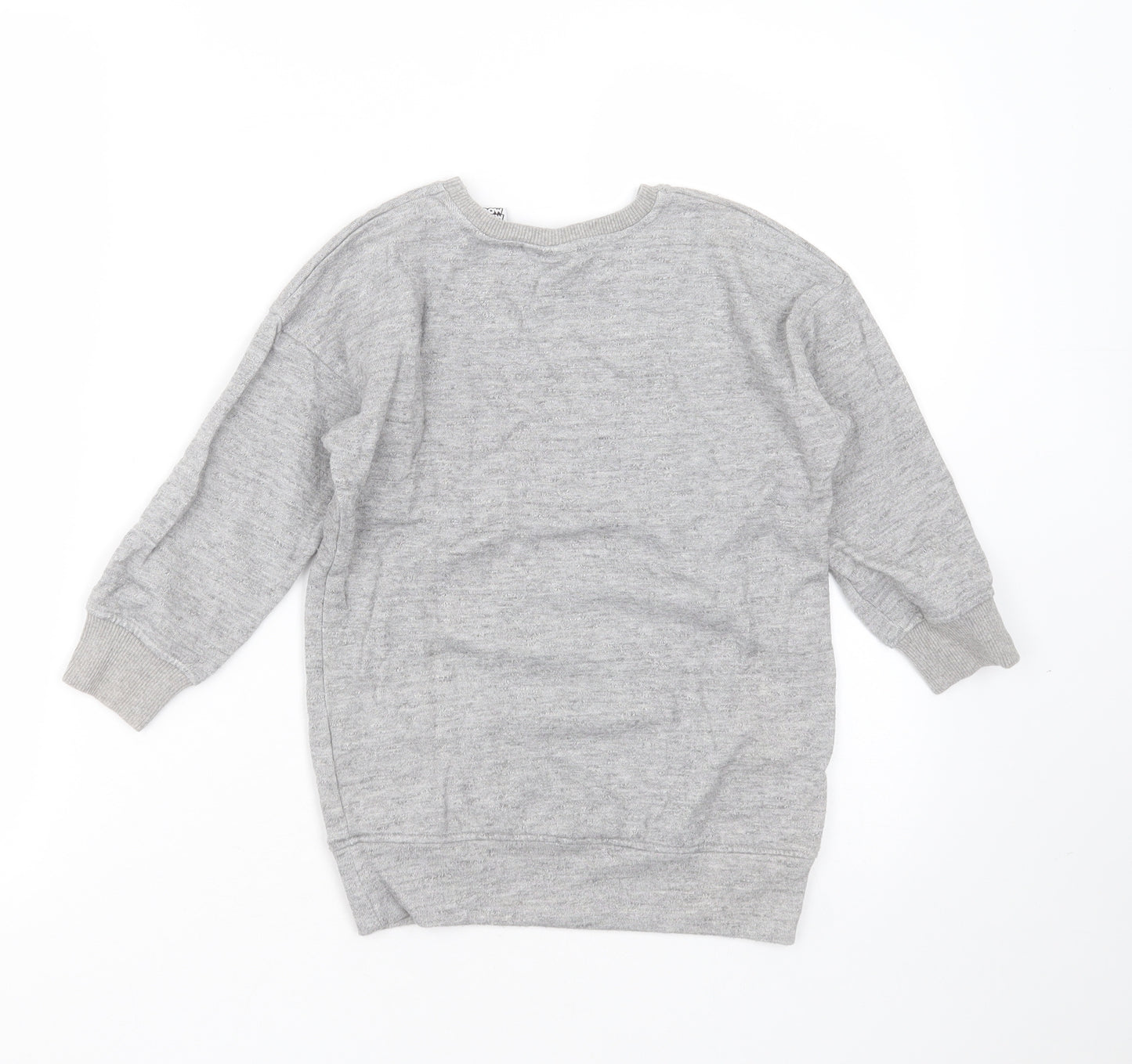 NEXT Girls Grey  Cotton Pullover Sweatshirt Size 4-5 Years   - minnie mouse