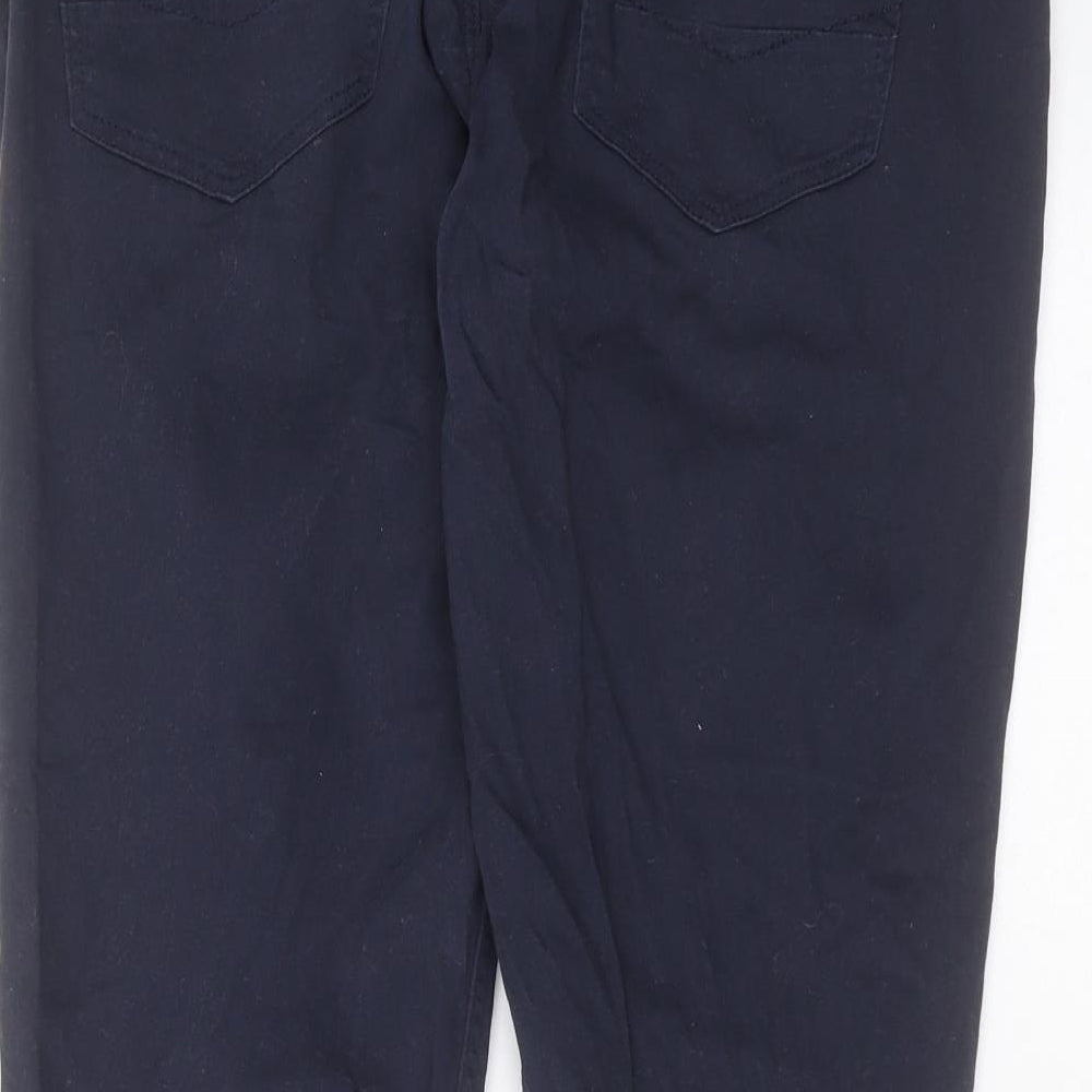 NEXT Mens Blue  Cotton Straight Jeans Size 32 in L28 in Slim Button - short Leg