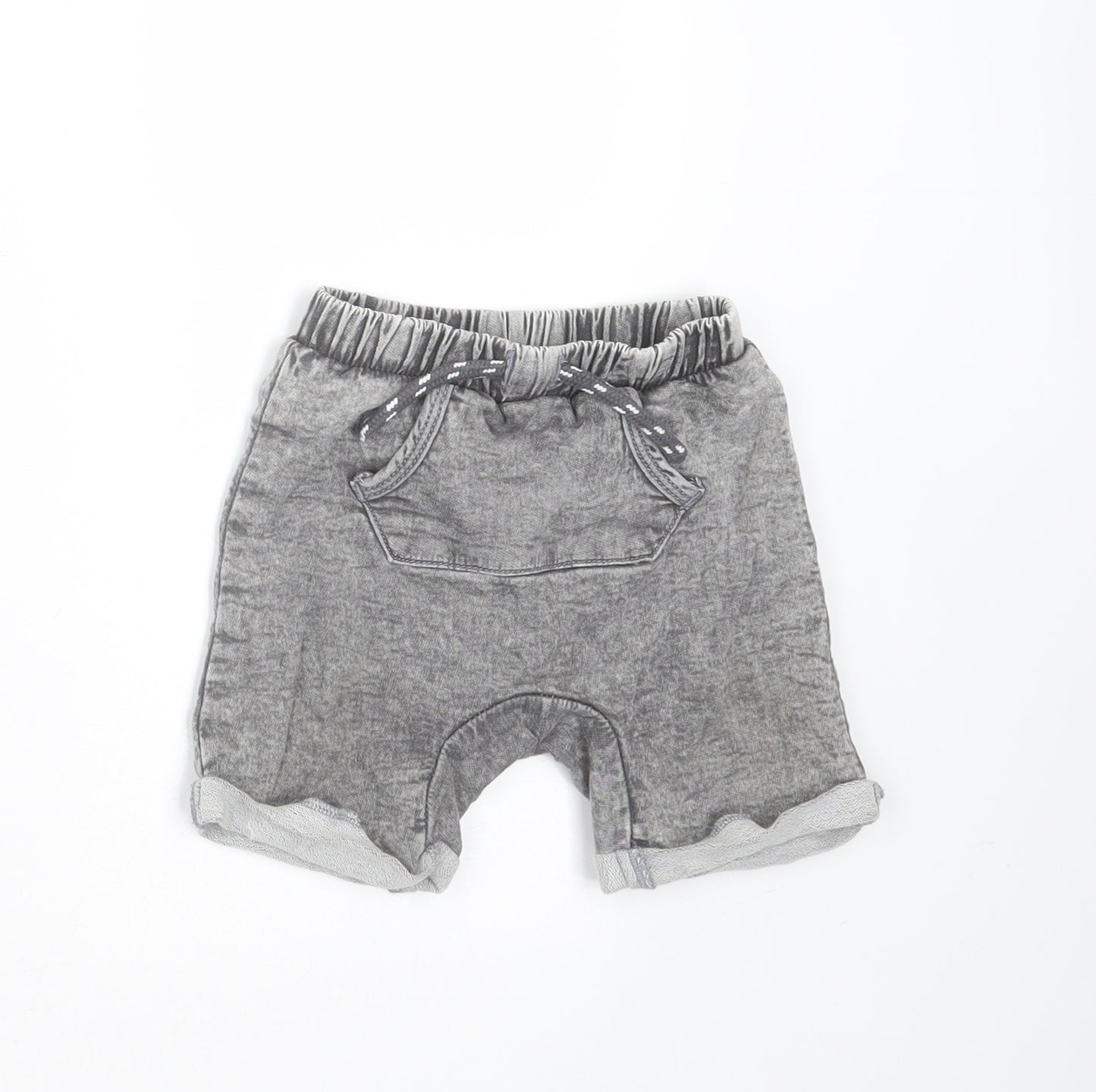 TU Baby Grey  Cotton  Trousers Size 9-12 Months  Drawstring - shorts