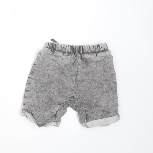 TU Baby Grey  Cotton  Trousers Size 9-12 Months  Drawstring - shorts