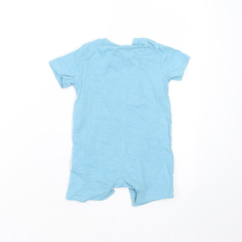 F&F Baby Blue  Cotton Babygrow One-Piece Size 9-12 Months   - little dude big adventure