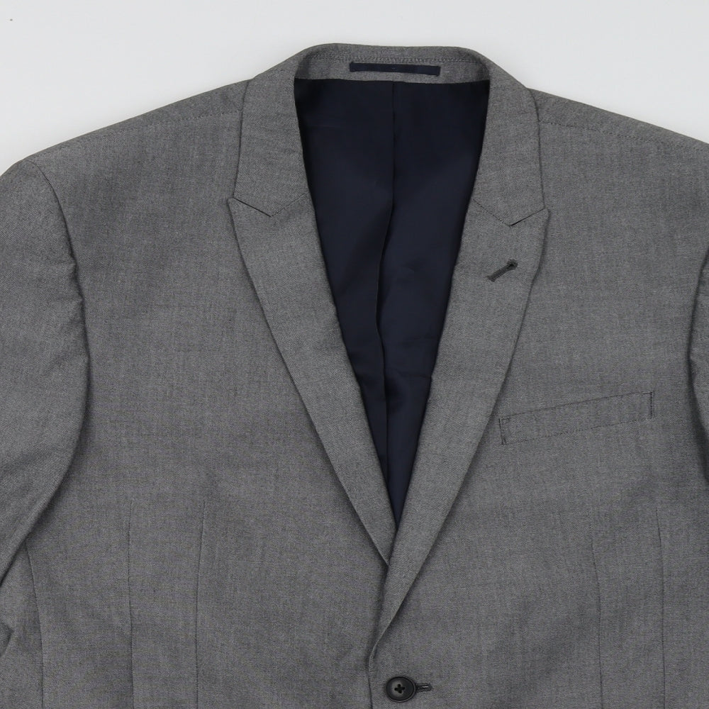 NEXT Mens Grey   Jacket Blazer Size 44  Button