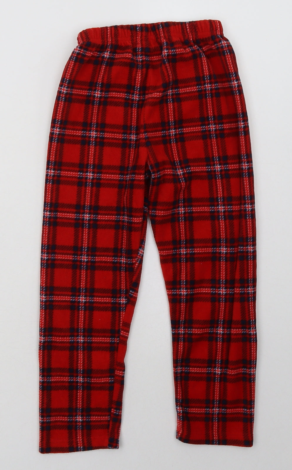pep&co Girls Red Check Polyester  Pyjama Pants Size 5-6 Years