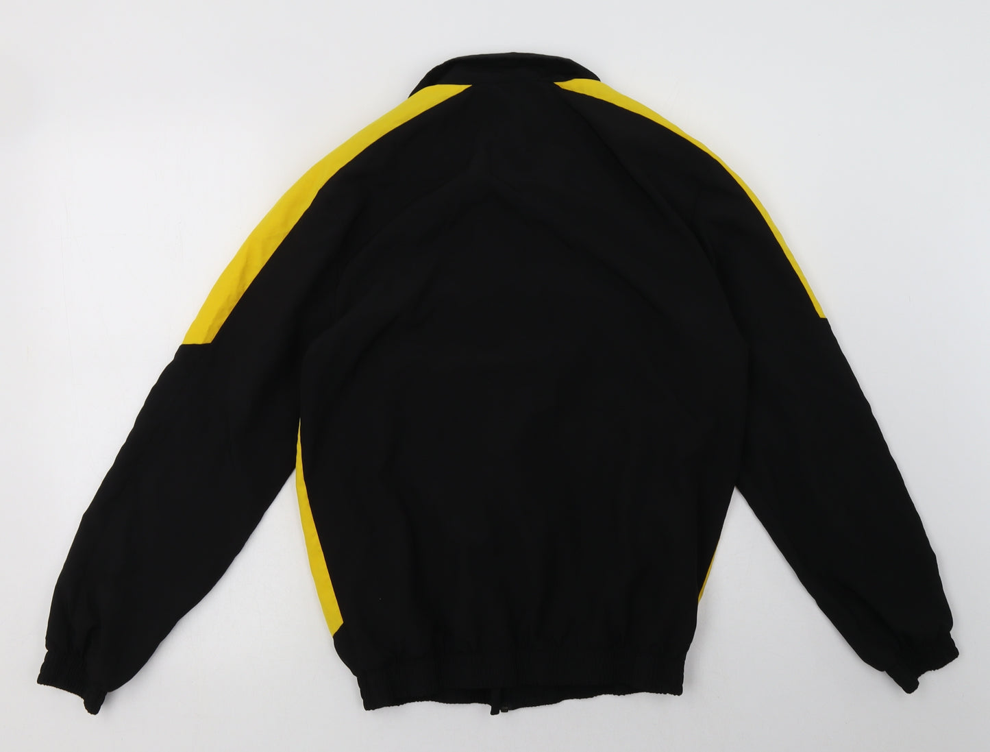 PUMA Mens Black Striped  Windbreaker Jacket Size XS  Zip