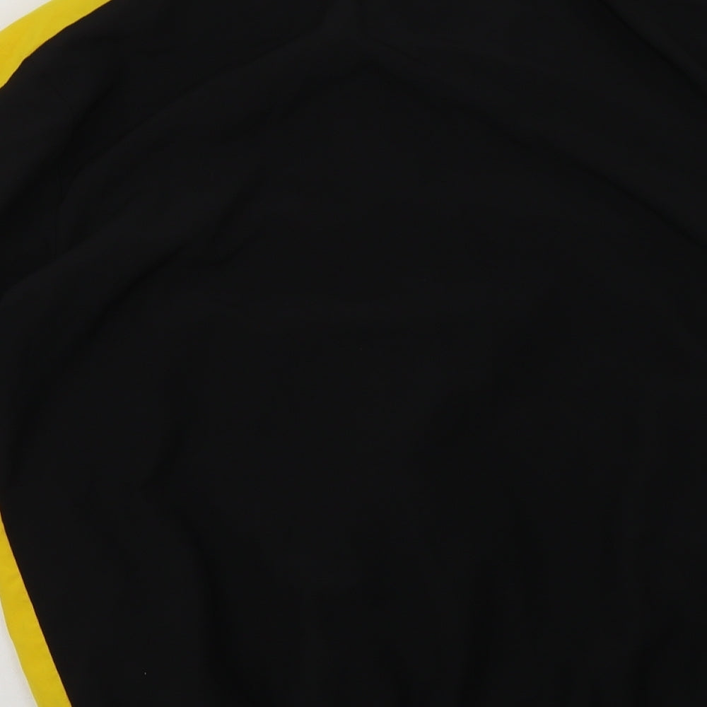 PUMA Mens Black Striped  Windbreaker Jacket Size XS  Zip