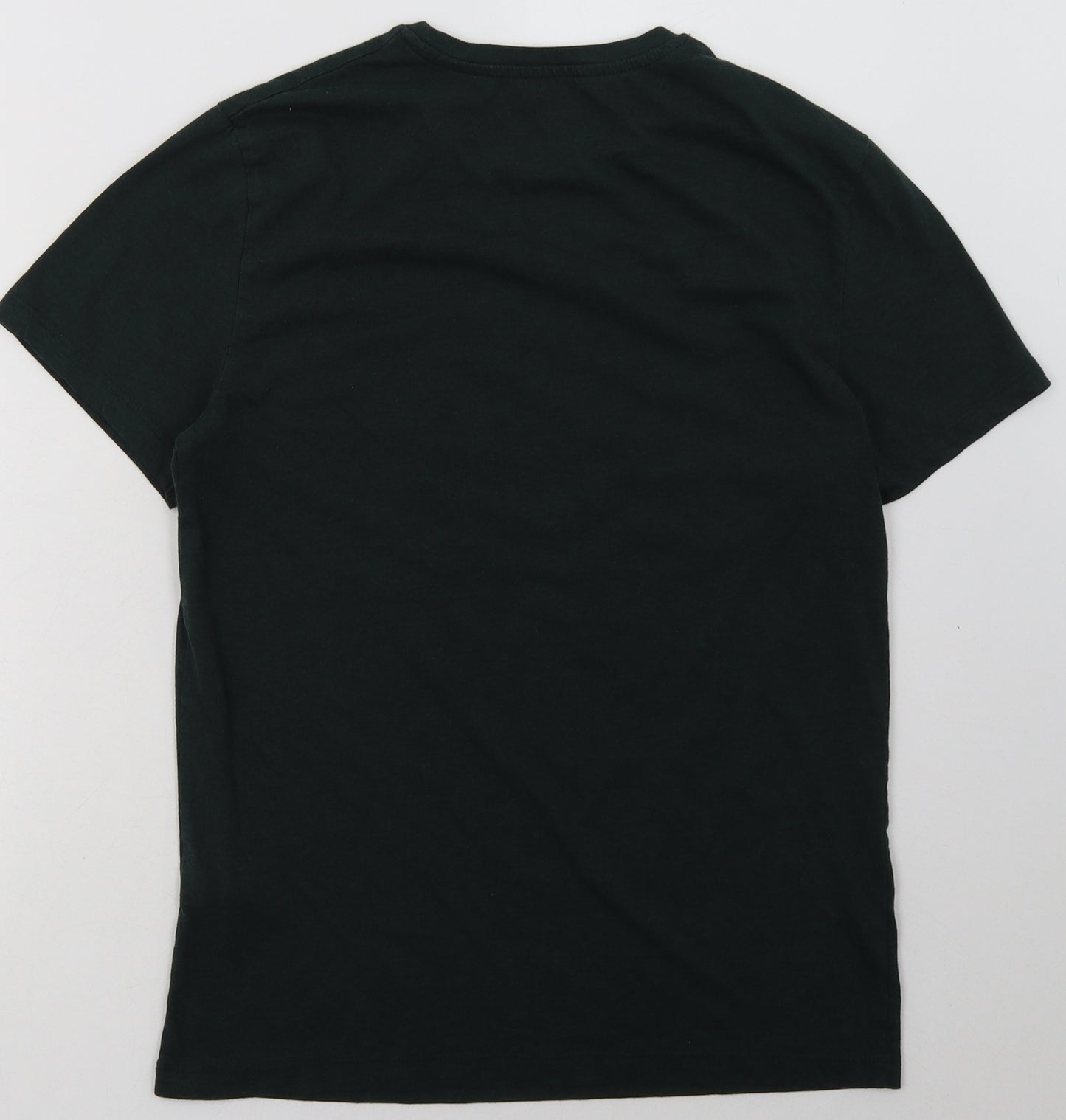 F&F Mens Green Geometric Cotton  T-Shirt Size S Crew Neck  - jim beam