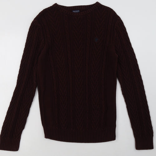 NEXT Boys Brown Geometric Cotton Pullover Sweatshirt Size 14 Years  Pullover