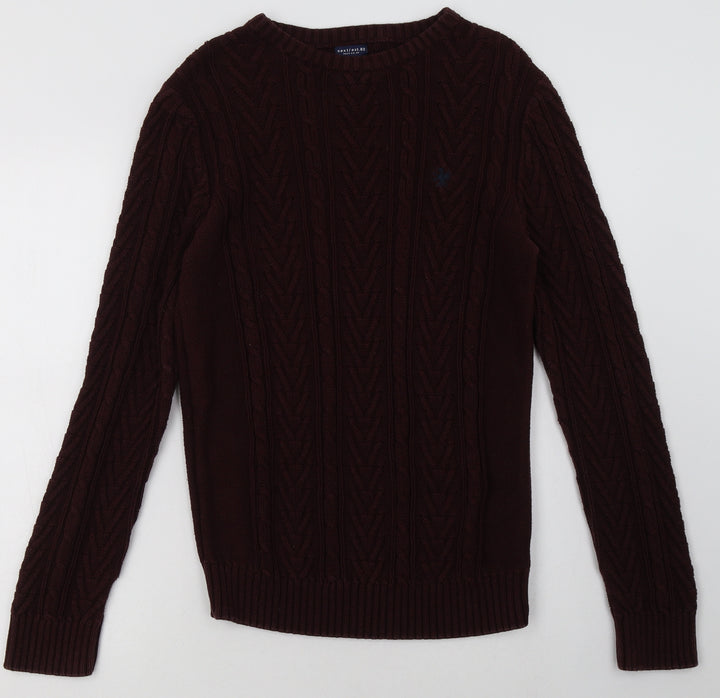 NEXT Boys Brown Geometric Cotton Pullover Sweatshirt Size 14 Years  Pullover