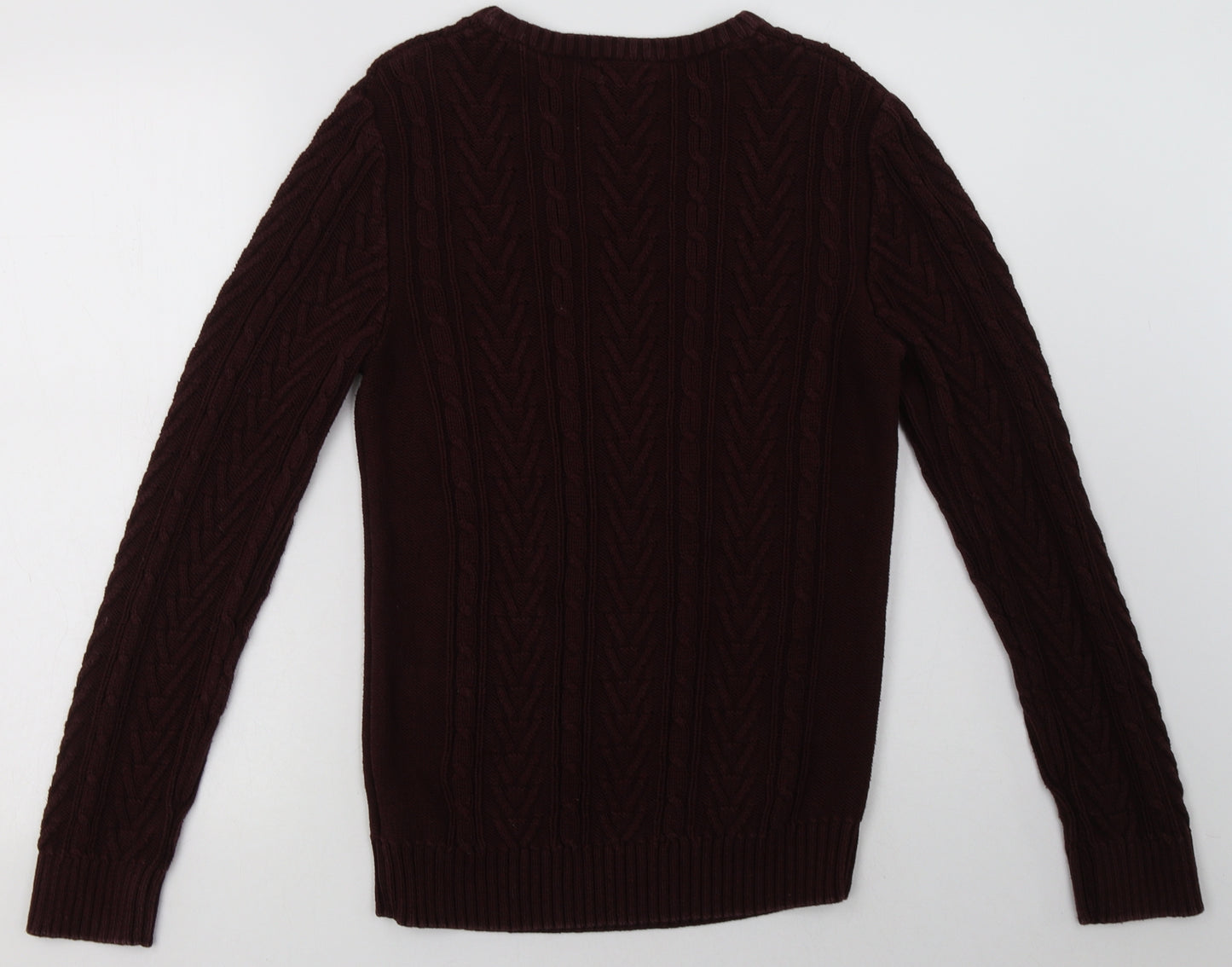 NEXT Boys Brown Geometric Cotton Pullover Sweatshirt Size 14 Years  Pullover