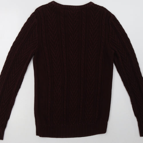 NEXT Boys Brown Geometric Cotton Pullover Sweatshirt Size 14 Years  Pullover