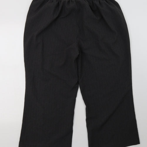 BM Womens Grey  Polyester Trousers  Size 22 L28 in Regular
