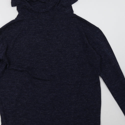 Cotton On Mens Blue  Polyester Pullover Hoodie Size S