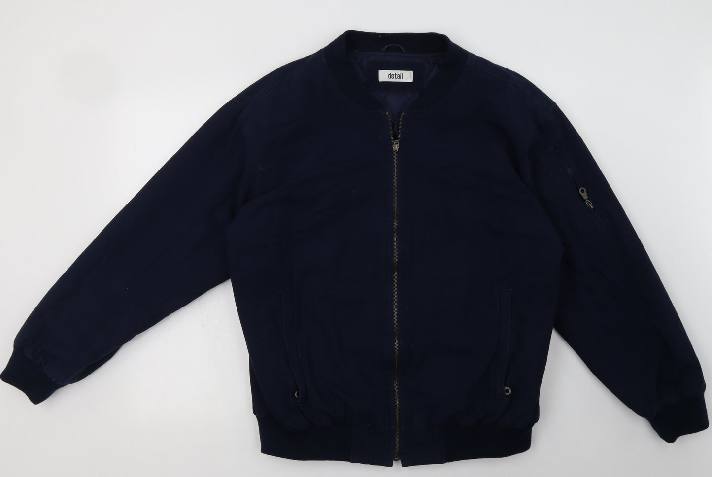 detail Mens Blue   Bomber Jacket Jacket Size XL  Zip