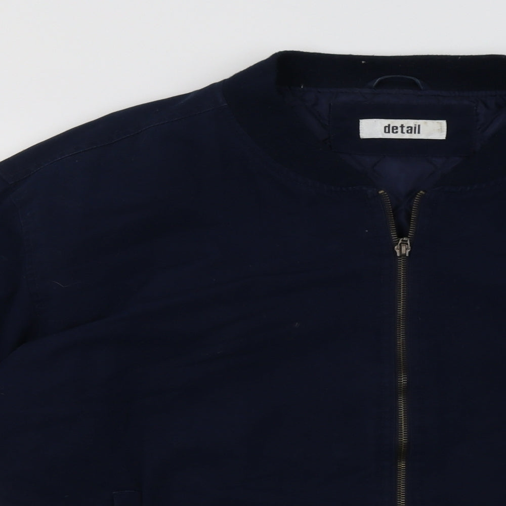 detail Mens Blue   Bomber Jacket Jacket Size XL  Zip
