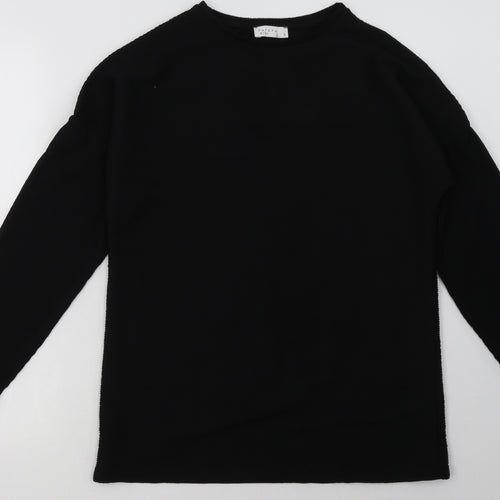 Matalan Womens Black  Polyester Pullover Sweatshirt Size 8  Pullover