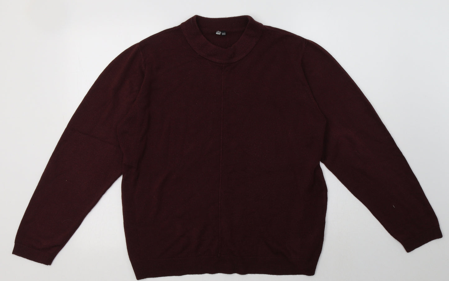 intuition Womens Red  Acrylic Pullover Sweatshirt Size 20  Pullover