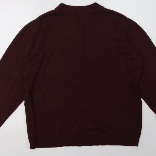 intuition Womens Red  Acrylic Pullover Sweatshirt Size 20  Pullover