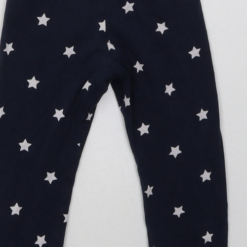 H&M Girls Blue Geometric Cotton Cami Pyjama Pants Size 2 Years   - Star Print