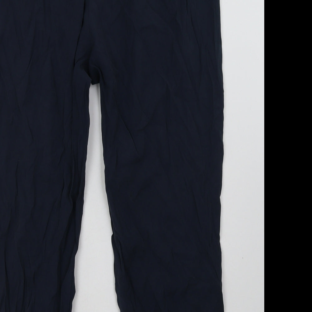 Matalan Womens Blue  Viscose Trousers  Size 18 L30 in Regular Tie