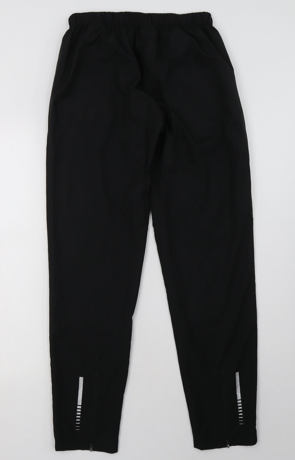 asod Mens Black  Polyester Jogger Trousers Size S L30 in Regular Tie