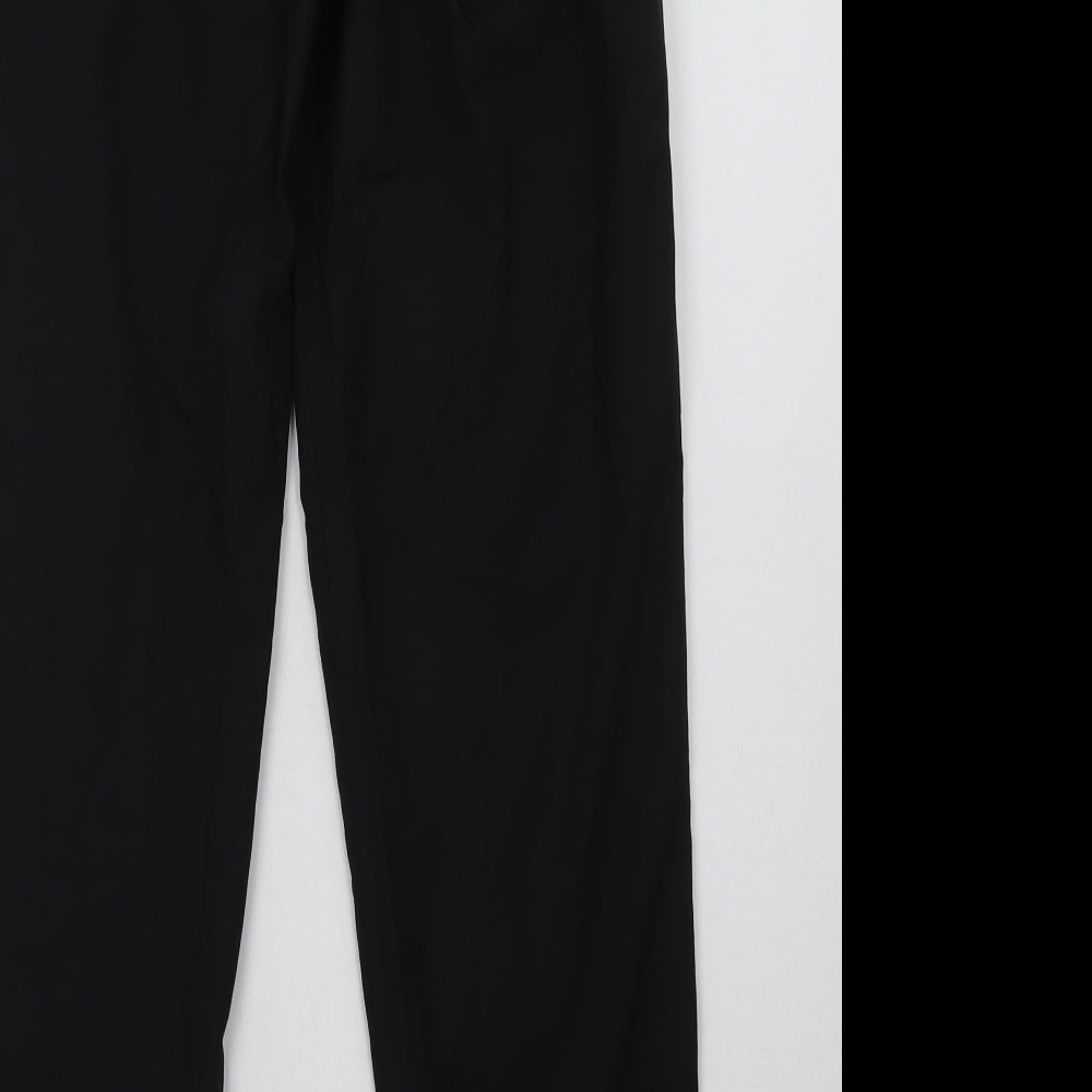 asod Mens Black  Polyester Jogger Trousers Size S L30 in Regular Tie
