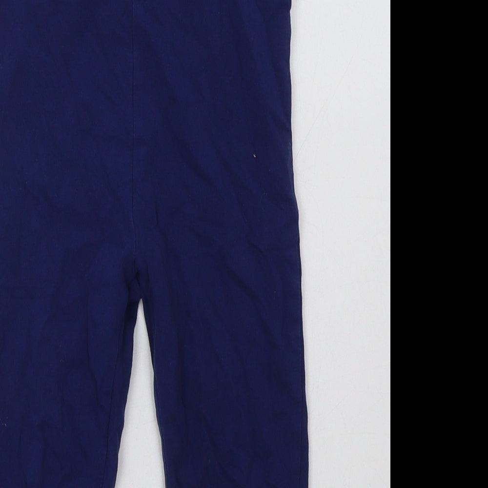 George Girls Blue Animal Print Cotton Sweatpants Trousers Size 6-7 Years  Regular  - Minnie Mouse