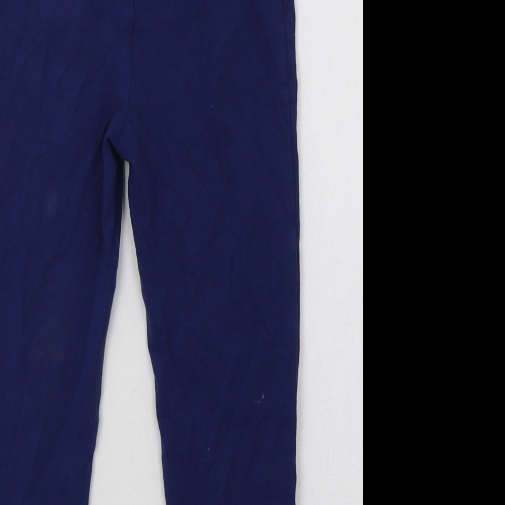 George Girls Blue Animal Print Cotton Sweatpants Trousers Size 6-7 Years  Regular  - Minnie Mouse