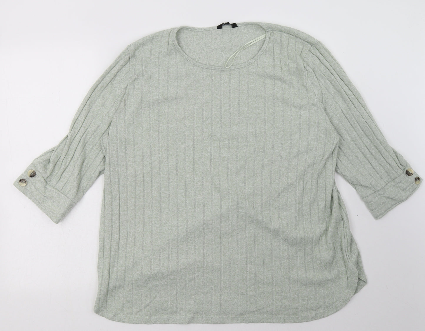 peaocks Womens Green  Polyester Pullover Sweatshirt Size XL  Pullover