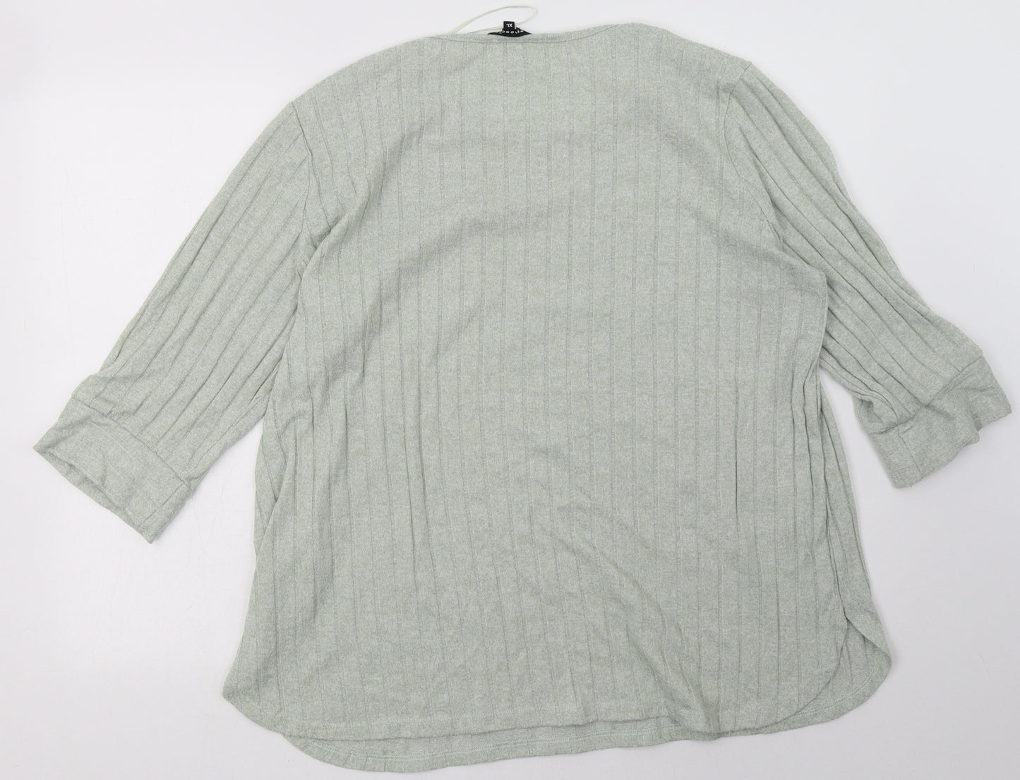 peaocks Womens Green  Polyester Pullover Sweatshirt Size XL  Pullover