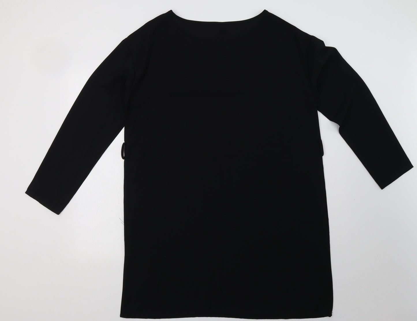 SheIn Womens Black  Polyester A-Line  Size M  Boat Neck Pullover