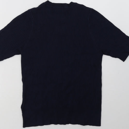 Marks and Spencer Womens Blue  Viscose Pullover Sweatshirt Size 14  Pullover