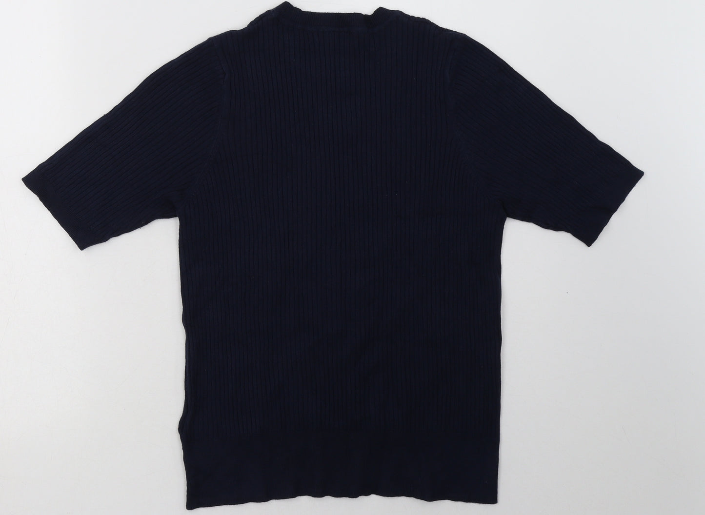 Marks and Spencer Womens Blue  Viscose Pullover Sweatshirt Size 14  Pullover