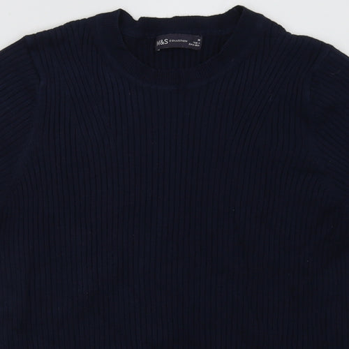 Marks and Spencer Womens Blue  Viscose Pullover Sweatshirt Size 14  Pullover