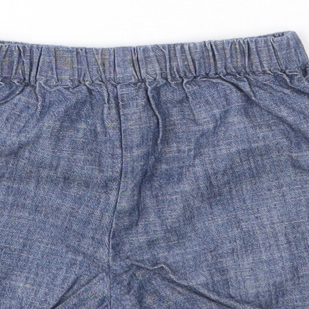 NEXT Girls Blue  Cotton Cropped Jeans Size 6-9 Months