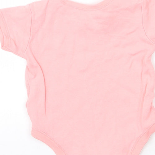 Matalan Girls Pink  Cotton Babygrow One-Piece Size 3-6 Months  Snap - Cutie