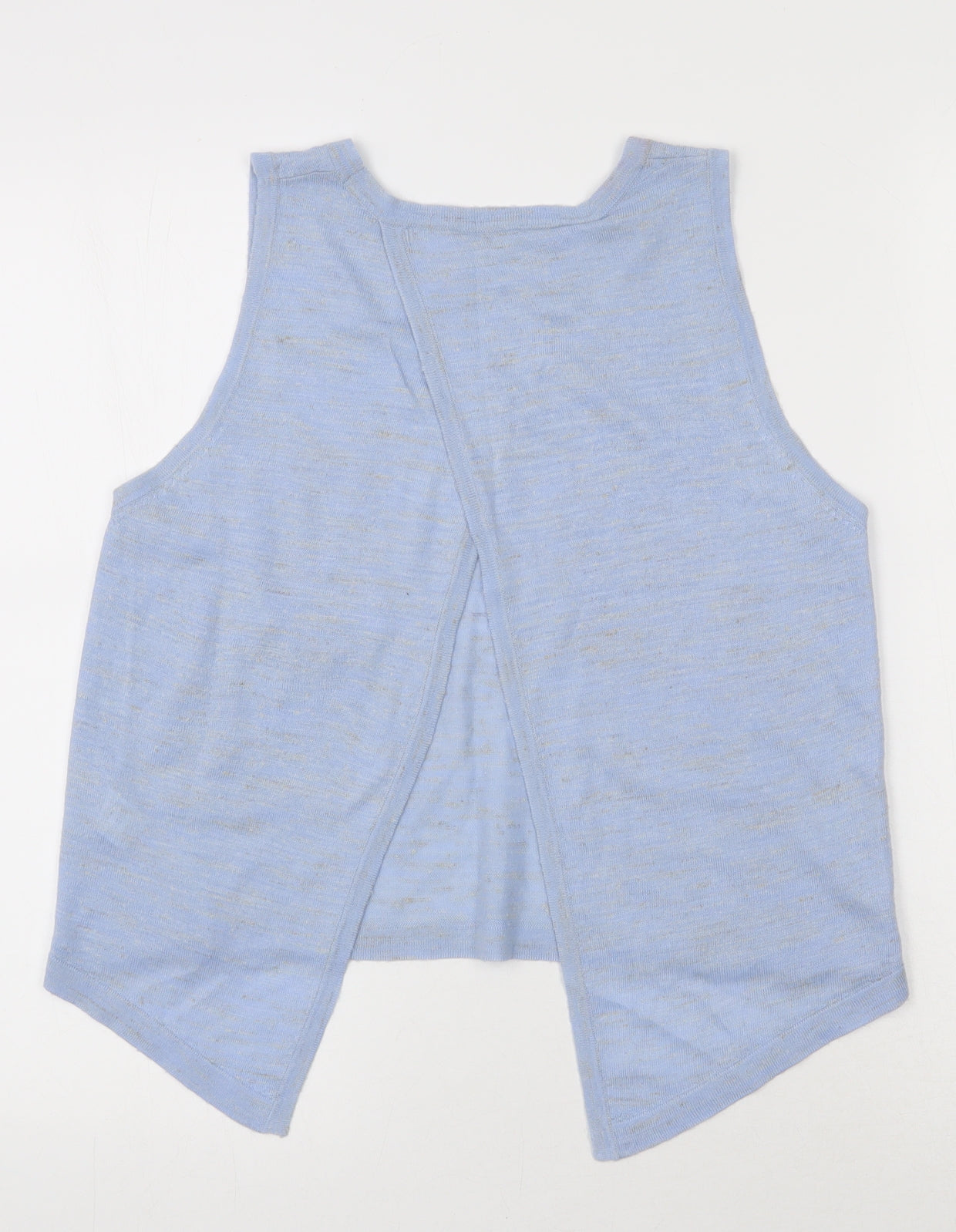 River Island Womens Blue  Acrylic Basic Tank Size 6 Round Neck - Open back