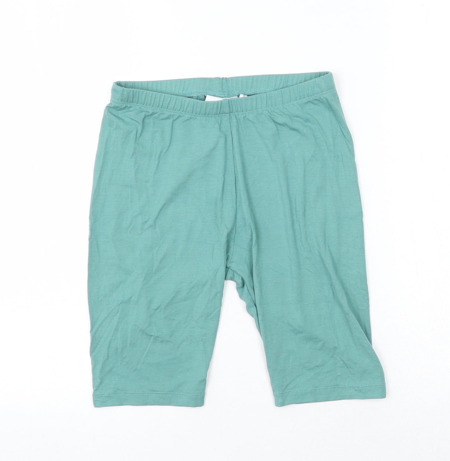 ASOS Womens Green  Viscose Compression Shorts Size 8 L7 in Regular