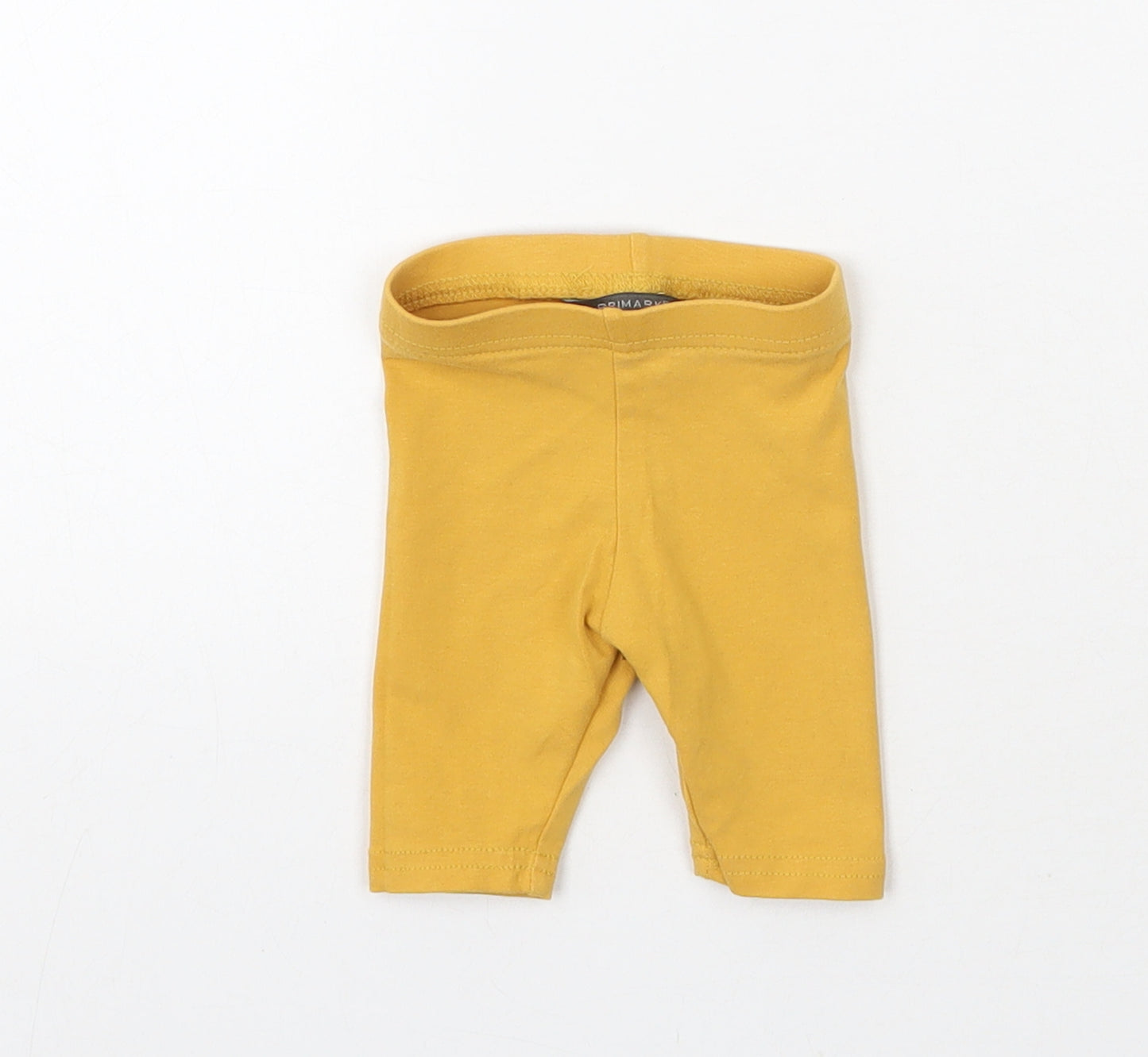 Primark Baby Yellow  Cotton Pedal Pusher Leggings Size 0-3 Months