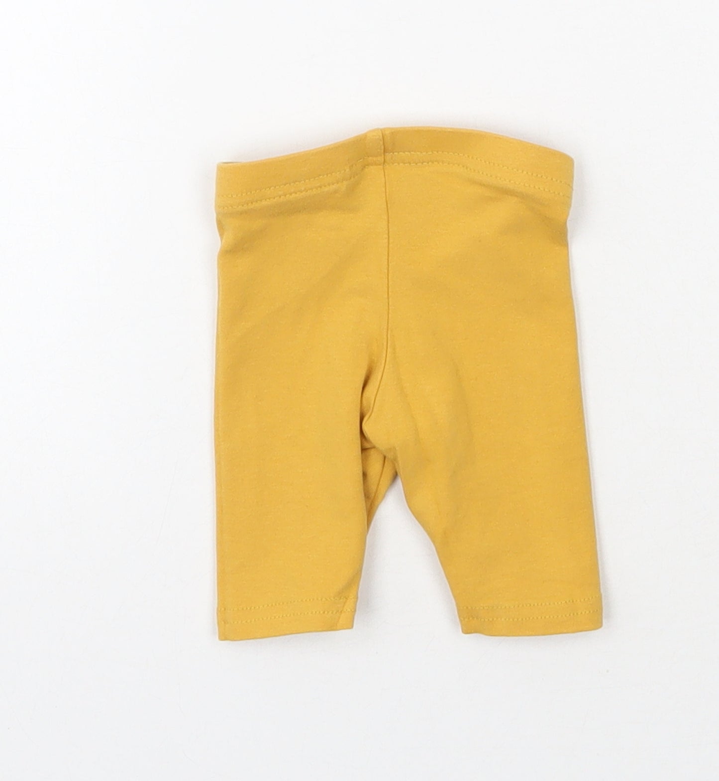 Primark Baby Yellow  Cotton Pedal Pusher Leggings Size 0-3 Months