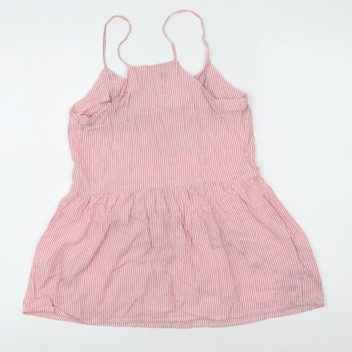 Atmosphere Womens Pink Striped Viscose Camisole Tank Size 6 Scoop Neck